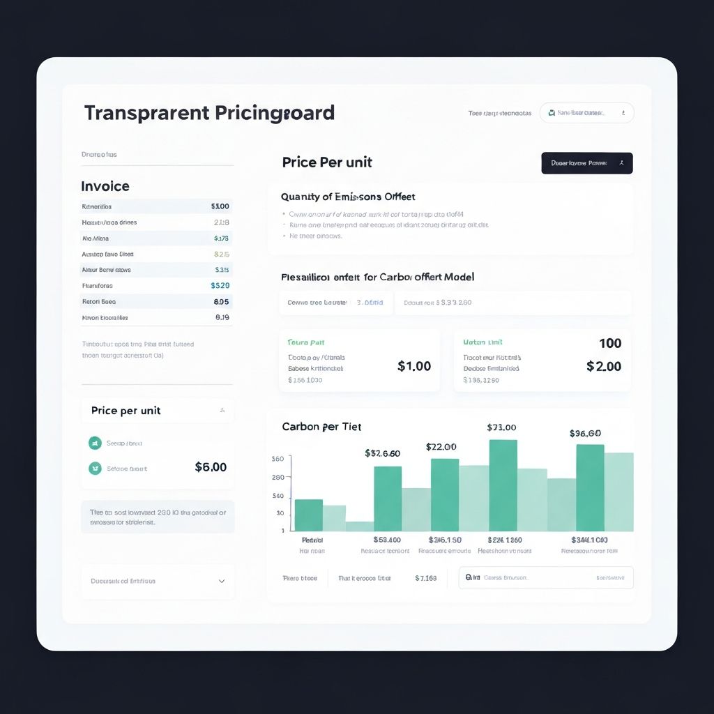 Pricing dashboard